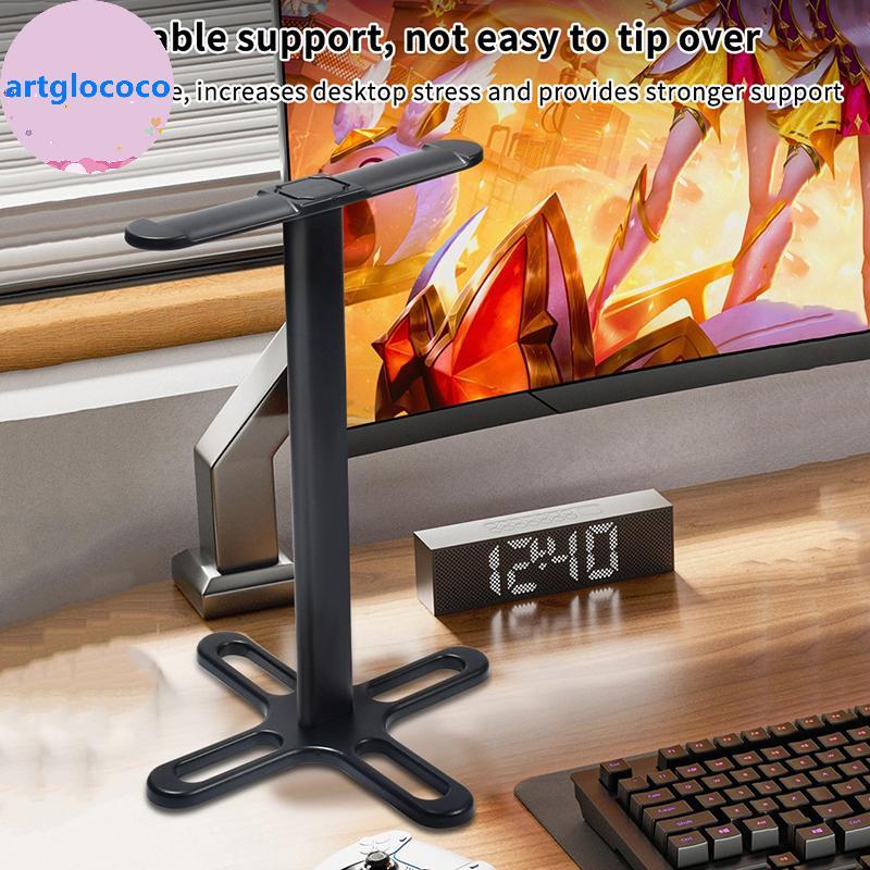 Artglococo Suporte De Fone De Ouvido Destacável Gamer Montagem Desktop Display Ra Para AirPods Max Beats Bose Sennheiser
