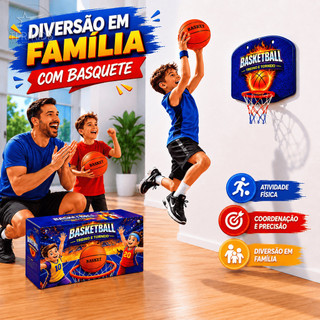 Kit Basquete Bola + Tabela Infantil Treino Torneio Tabela Aro Bola Brinquedo Esportivo Menino