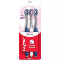 Escova Dental Colgate Gengiva Therapy Com 3 Unidades