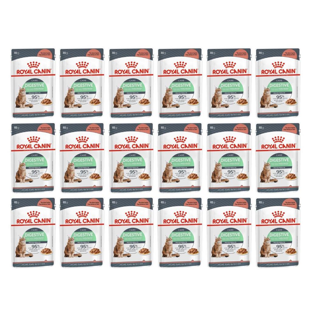 Sachê Royal Canin Care Digestive Para Gatos 85G  Kit 18Uni