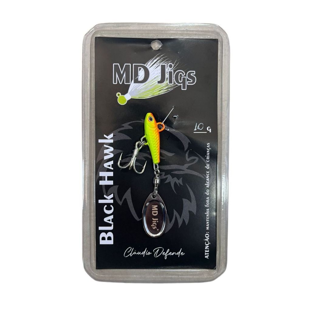 Spinner Para Pesca Tucunaré Black Hawk MD Jigs by Cláudio Defende