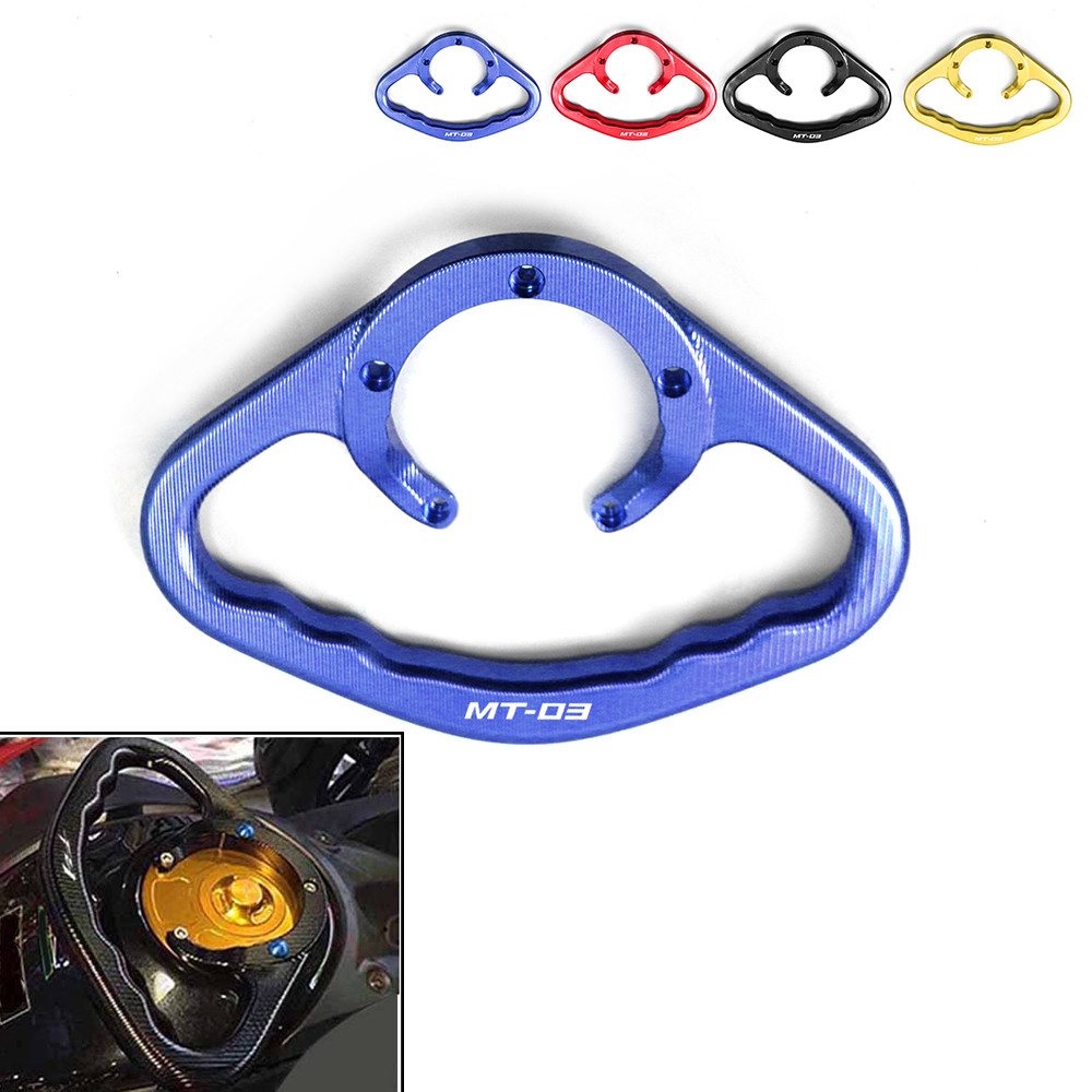 Para YAMAHA MT03 MT-03 03 Todos Os Anos Motocicleta Universal CNC Passageiro Frente Handgrips Aperto De Mão Tanque Barra