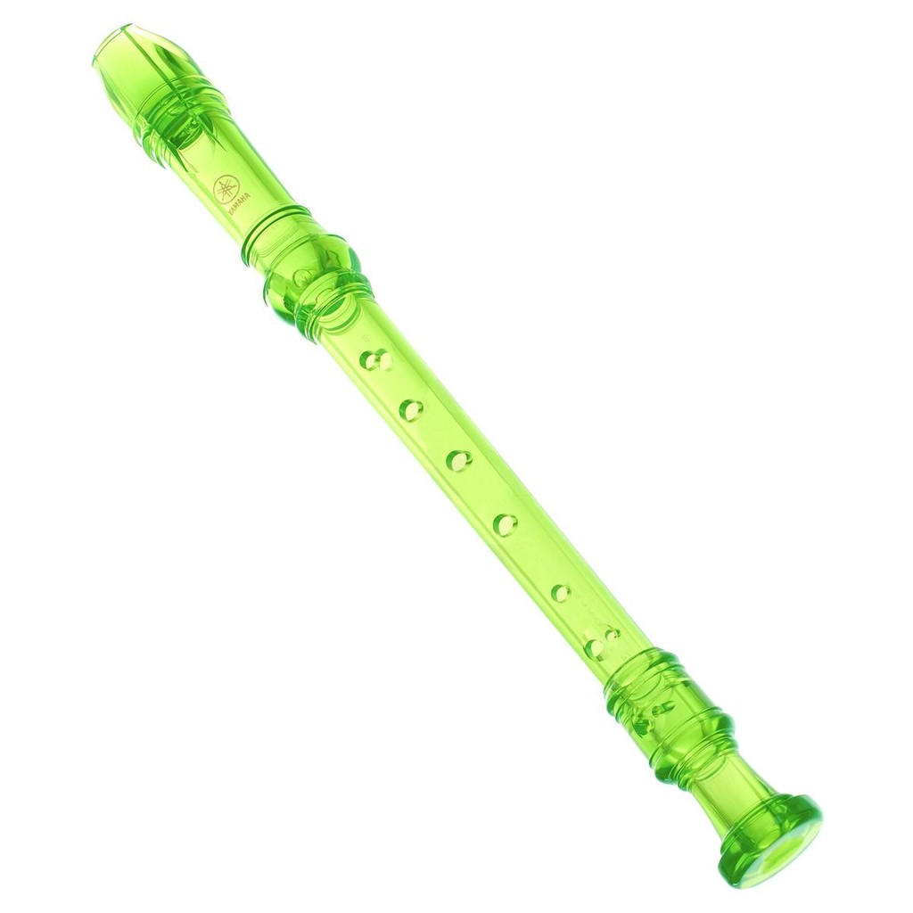 Flauta Yamaha Doce Soprano Barroca Em Dó Verde Yrs20bg