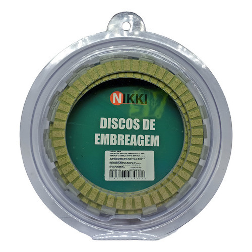 JOGO DISCO EMBREAGEM NIKKI XT660 R / Z 04-16 7PC