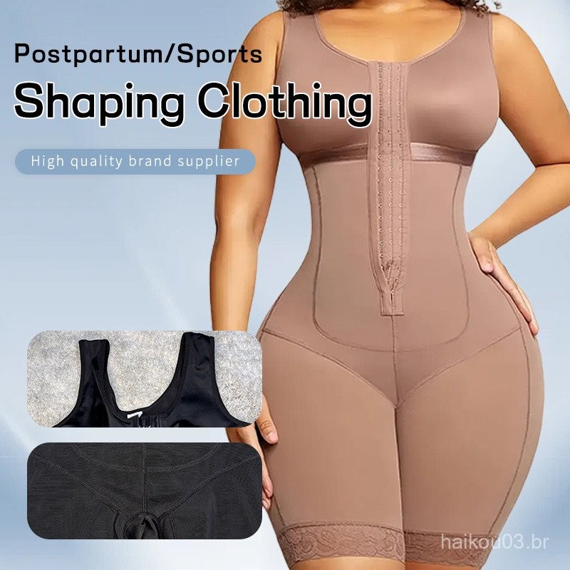 Macacão Modelador Plus Size Controle de Barriga Levantamento de Bumbum Alça Apertada Botão Levantamento de Quadril Macac