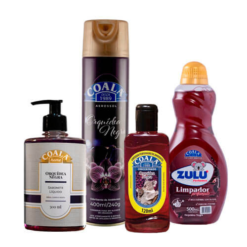 Kit Casa Limpa Coala/Zulu Perfumes - Orquídea Negra