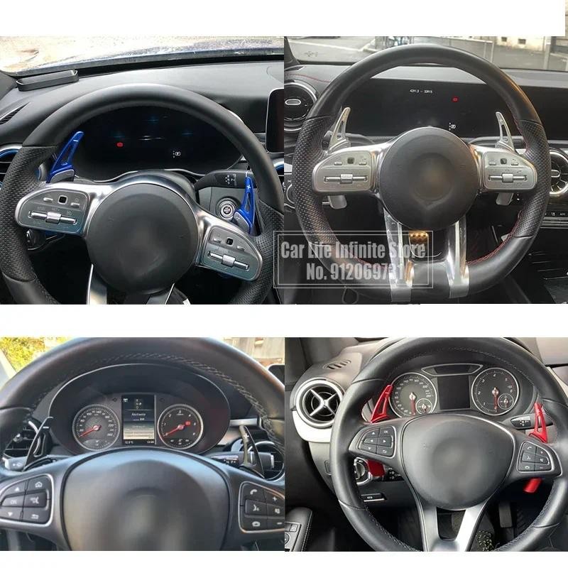 Detalhes do Para W176 W246 W205 W117 X156 W253 Mercedes Benz Abce GLA GLC GLE Volante De Carro Paddle Shifter Extensão Substituição
