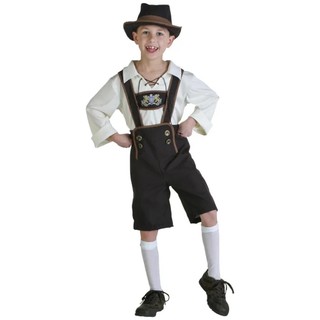 Clássico Bávaro Lederhosen Oktoberfest Crianças Traje Cerveja Alemã Meninos Roupa Chapéu Superior Suspender Shorts Conju