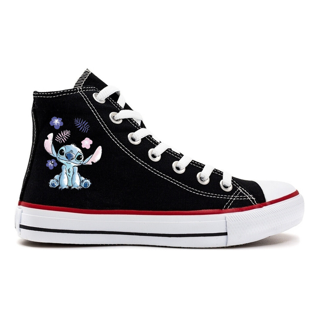 Tênis Bota Lilo Stitch Florido Lançamento Novo Exclusivo Escolar Infantil Criativo Presentes