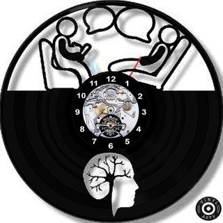 Relógio de Parede Relógio de parede Psicologia - Relógio De Relógios de parede 30cm Disco de Vinil D