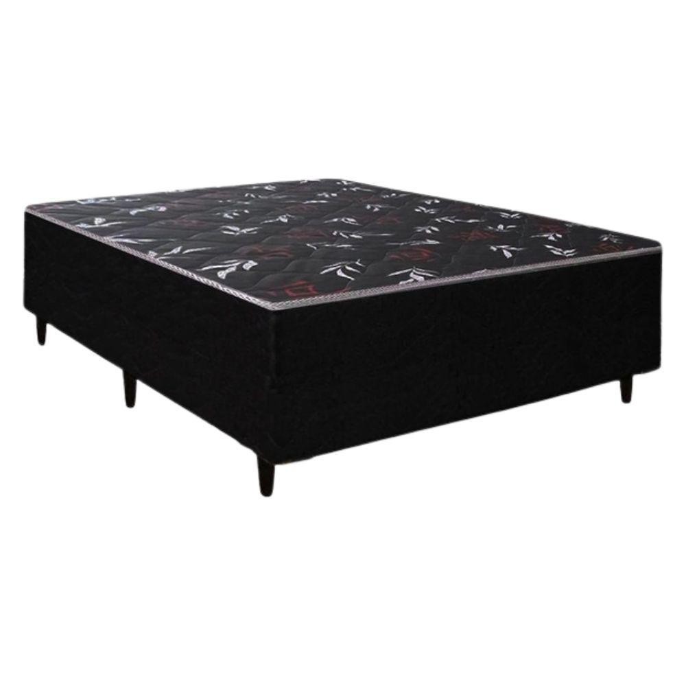 Cama Box Casal Conjugada Ortopédica Preto em Oferta na Shopee