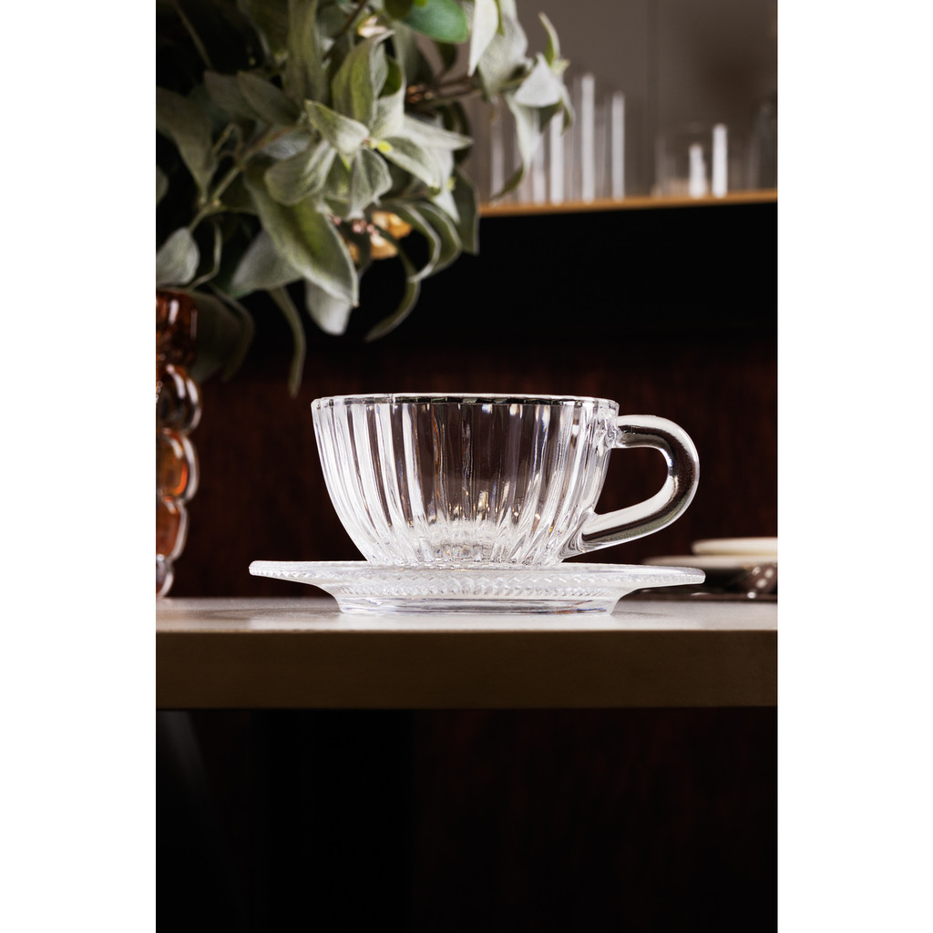 Xícara de Chá Café Chocolate Quente Renaissance 180ml Cristal Ecológico - Lyor