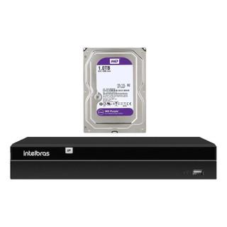 Gravador Ip Nvr 4 Canais Poe Nvd 1404 P + Hd 1 Tb Purple Intelbras