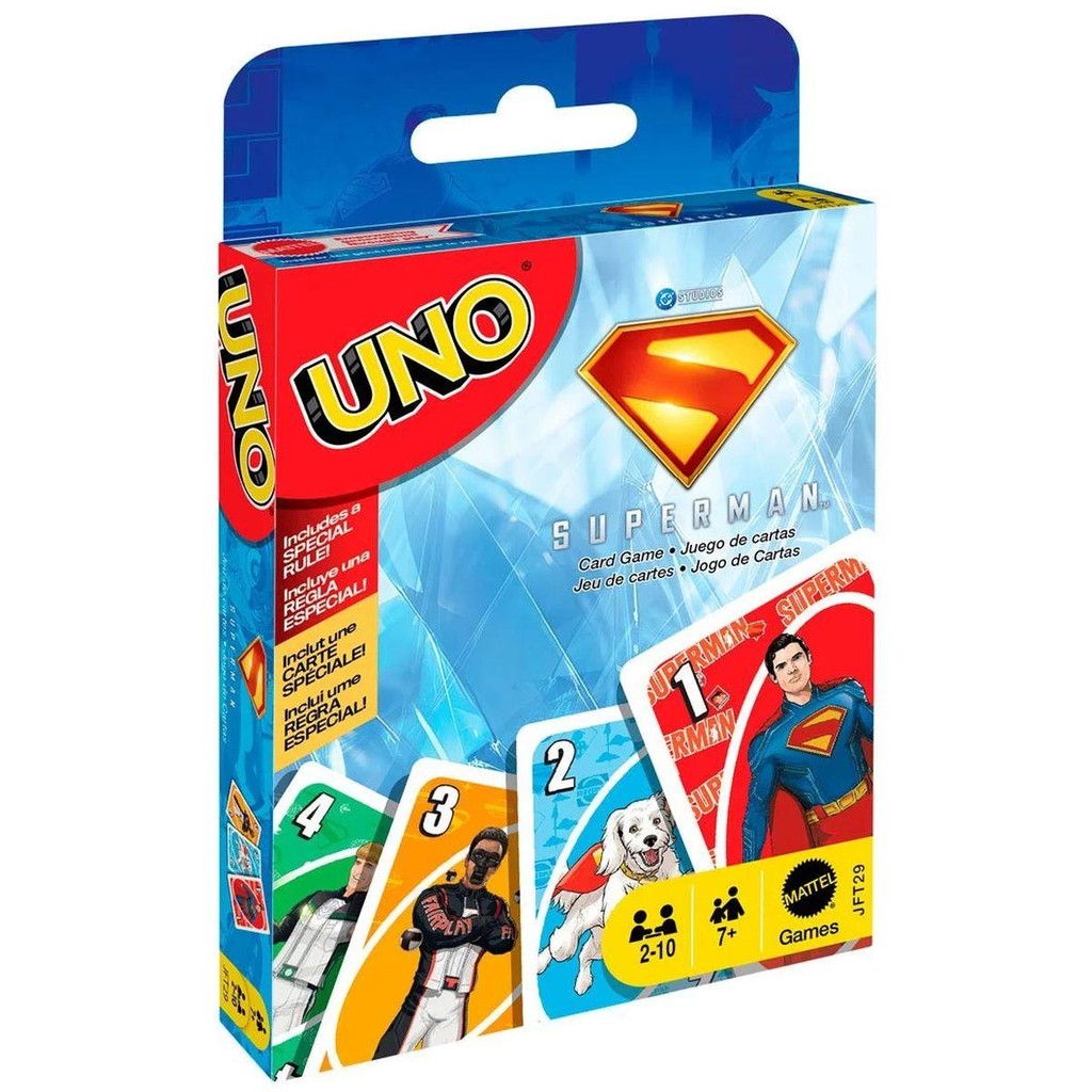 Jogo de Cartas Uno Superman Original Mattel DC Comics 112c