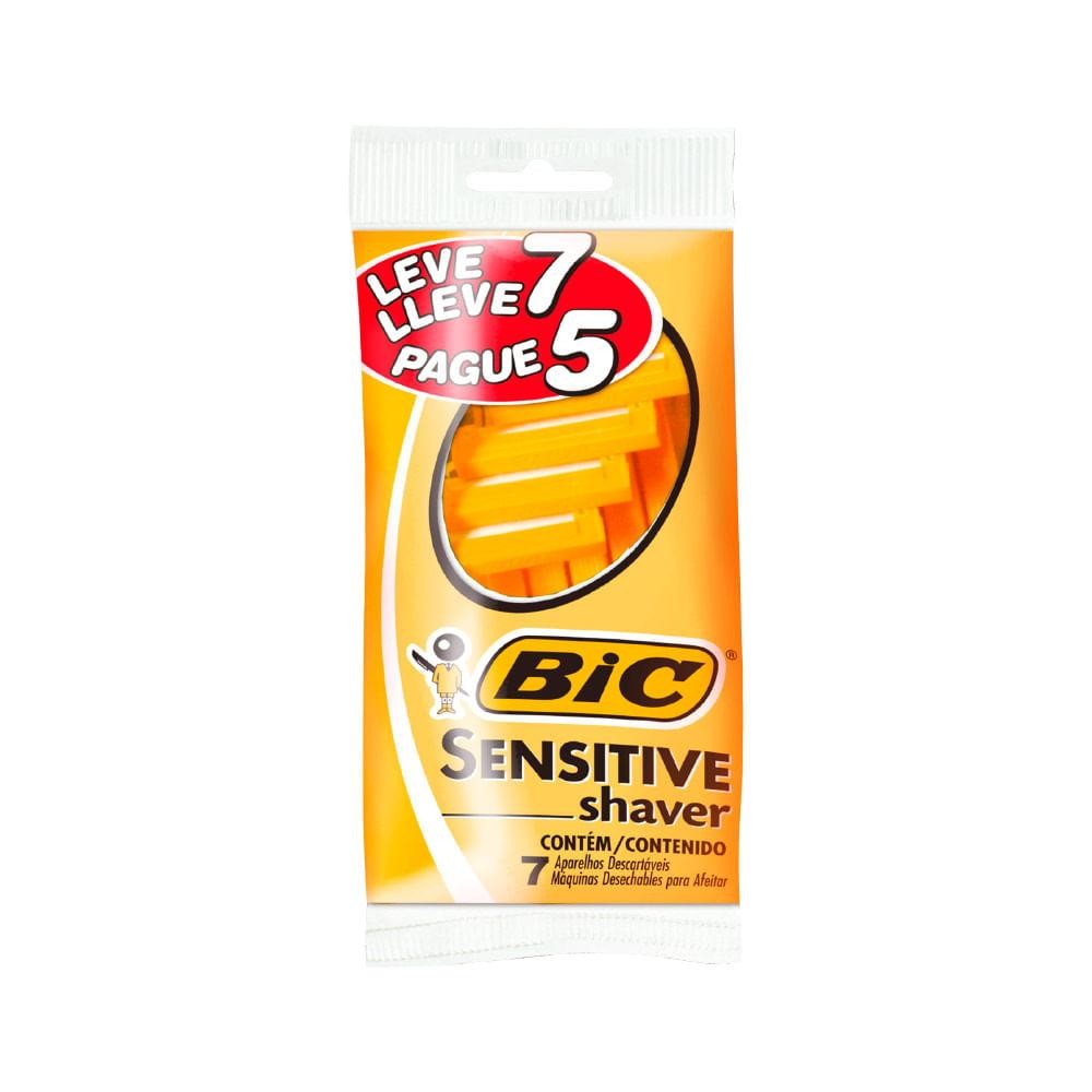 Aparelho Bic Barbear Sensitive Shaver Descartável Leve 7 Pague 5 em Oferta na Shopee