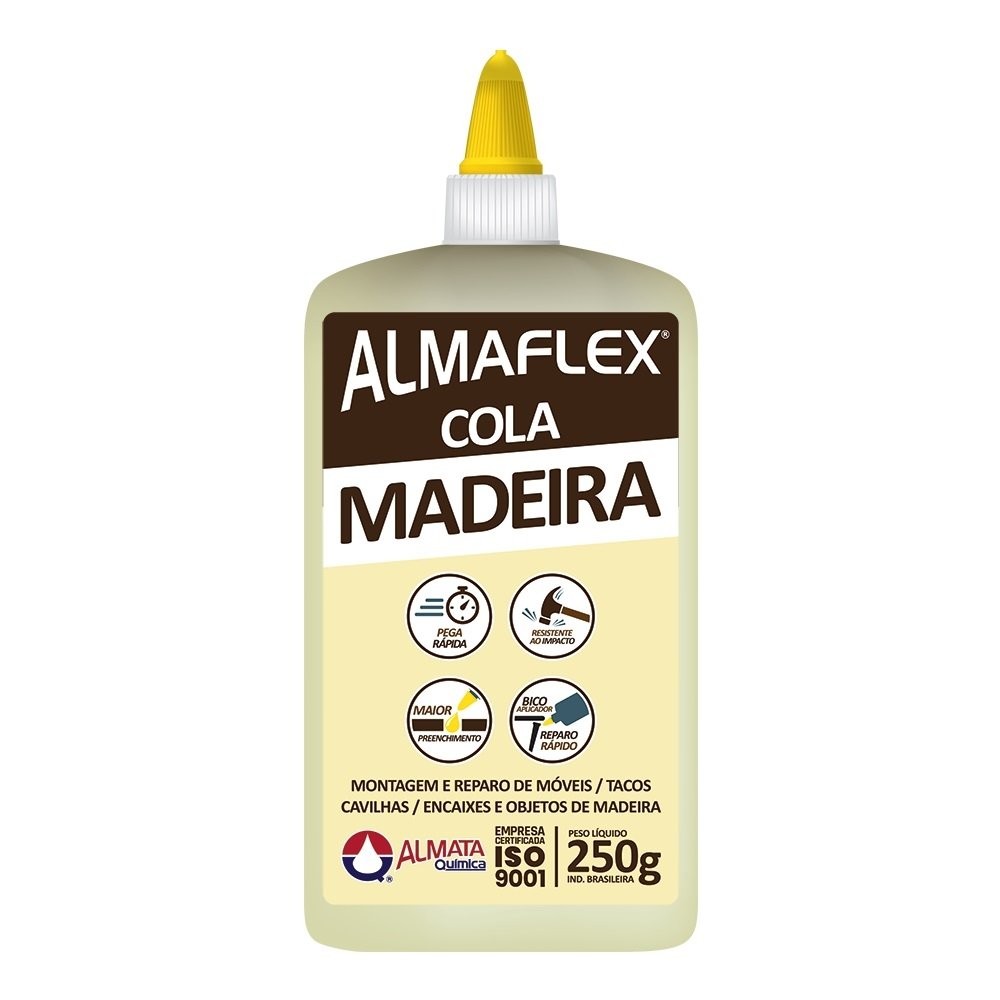 Cola Madeira Almaflex 603 250g em Oferta na Shopee