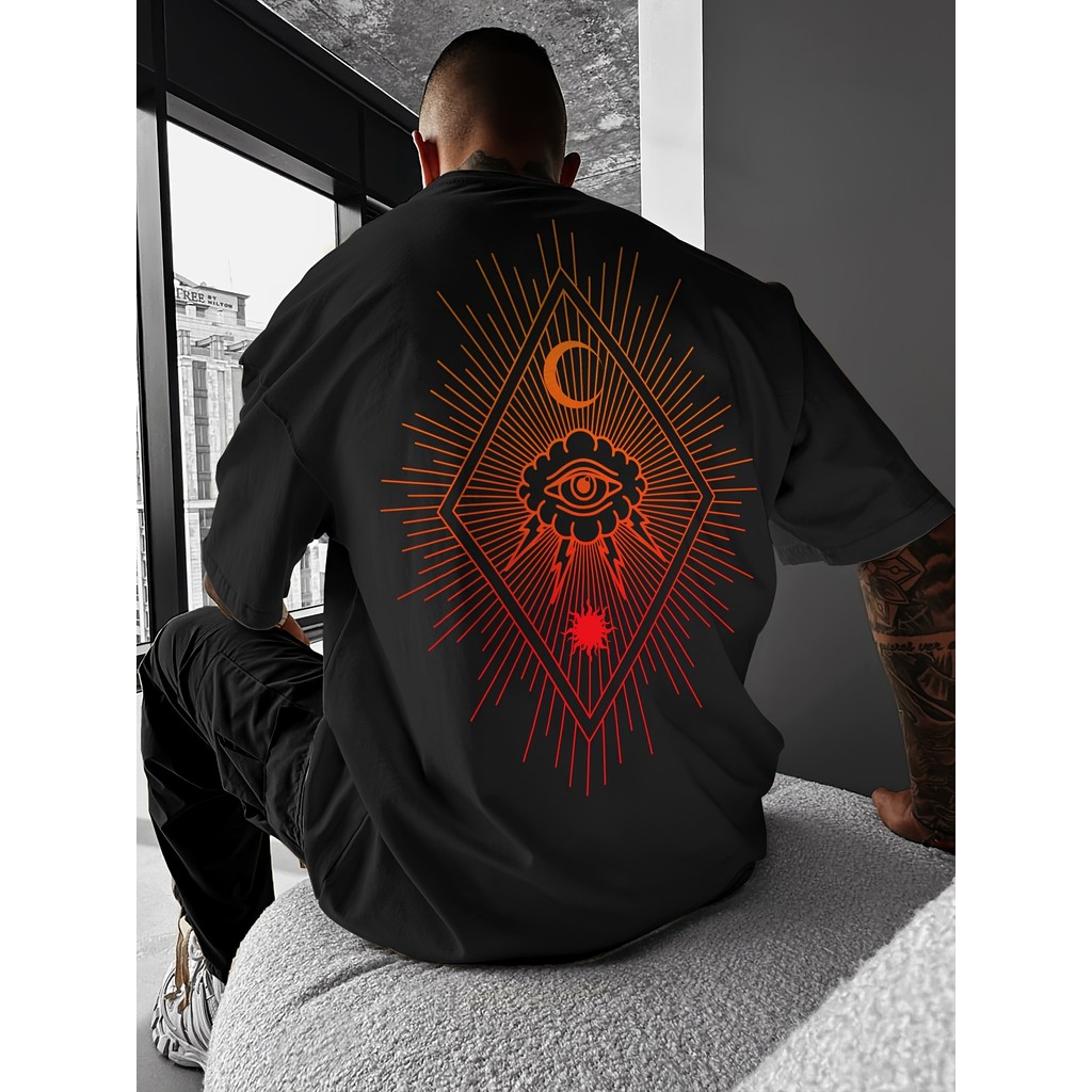Camiseta Masculina Plus size Camiseta Streetwear Básica Oversized 100% Algodão