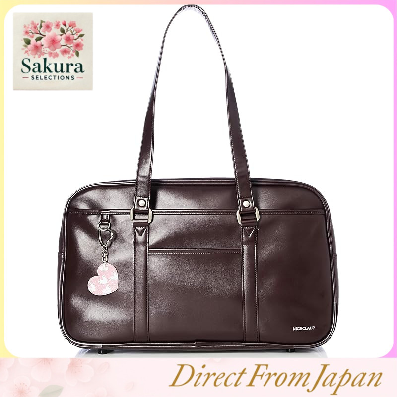 Bolsa Escolar Elegante De Couro Sintético Para Meninas-NC378