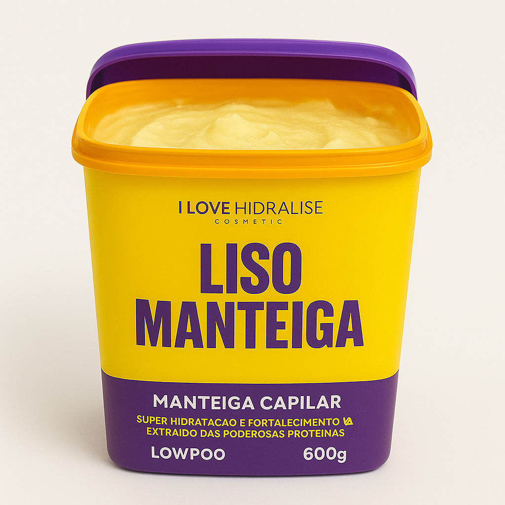 Manteiga Capilar 600g Liso Manteiga | Super Hidratação + Nutrição Intensa | Hidralize em Oferta na Shopee