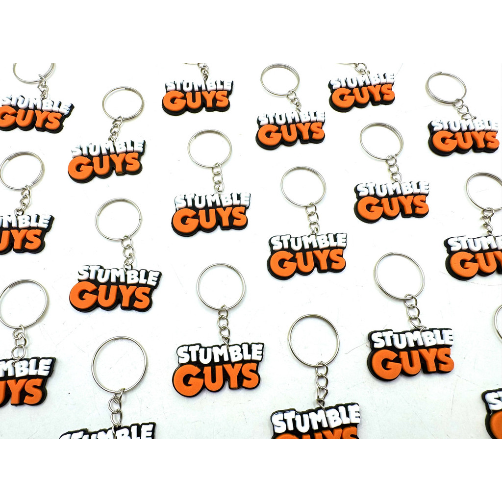 Lembrancinha Stumble Guys Chaveiro Emborrachado 10 Peças Temático