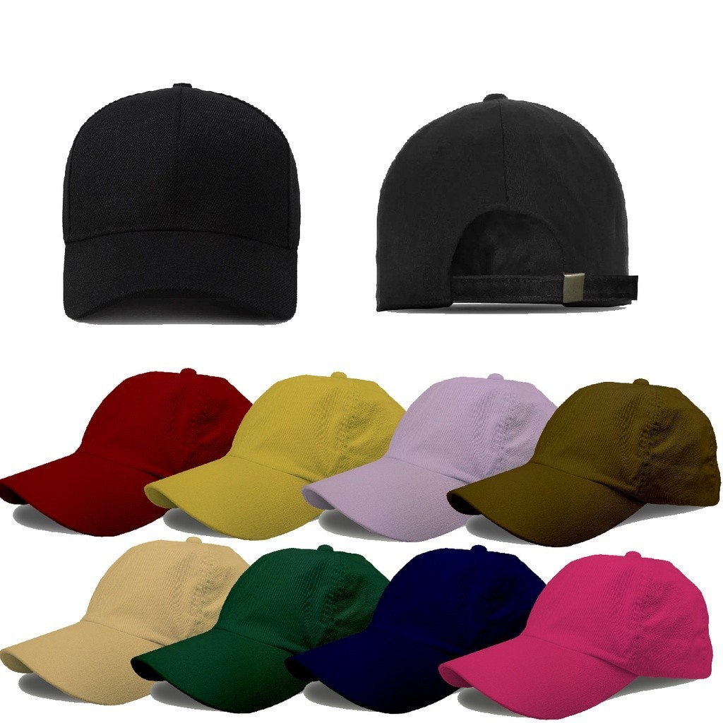Bone Feminino Masculino Basico liso Aba curva DadHat Beisebol Sarja Fitao Fivela bordar personalizar | Luxo| Estilo