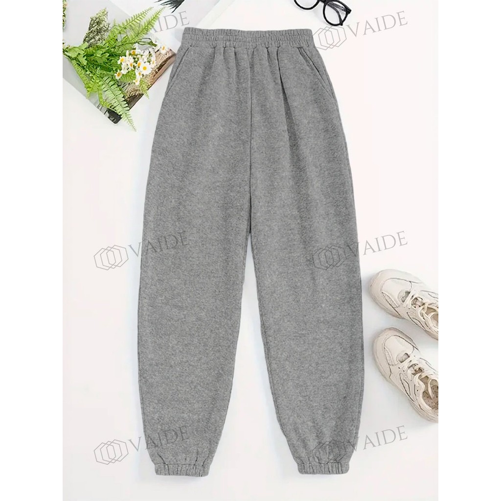 Calça Moletom Masculina Flanelada Promoção Inverno Quente Jogger Punho Confortável Macio