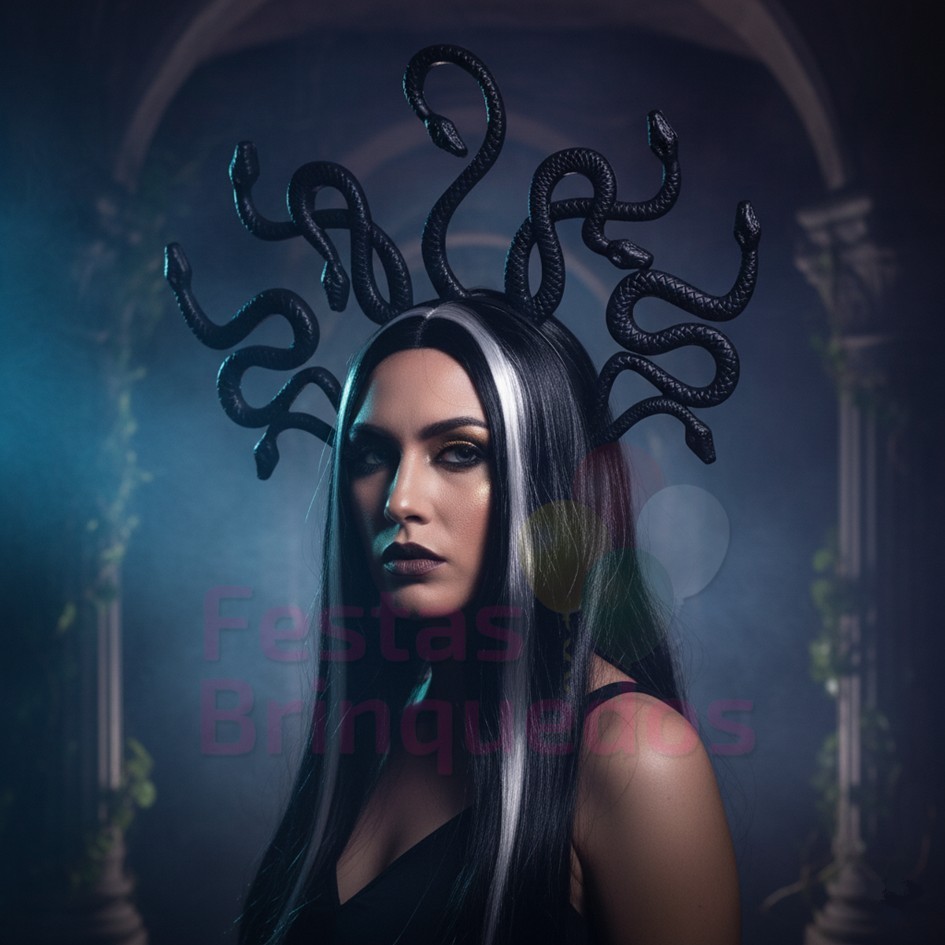 Tiara Arco de Medusa Serpentes Cosplay Carnaval Halloween em Oferta na Shopee