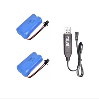 02 Bateria 3.7v 14500 2x Para Carrinho De Controle remoto 6000mAh Com Carregador 3.7v Smp02 em Oferta na Shopee