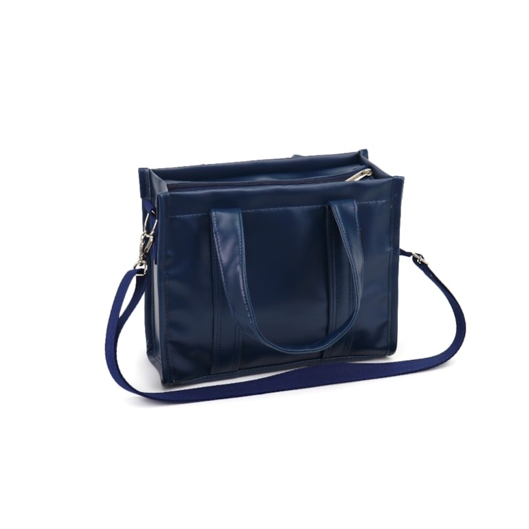 Bolsa Tote Mini com Alça Azul Atlântico