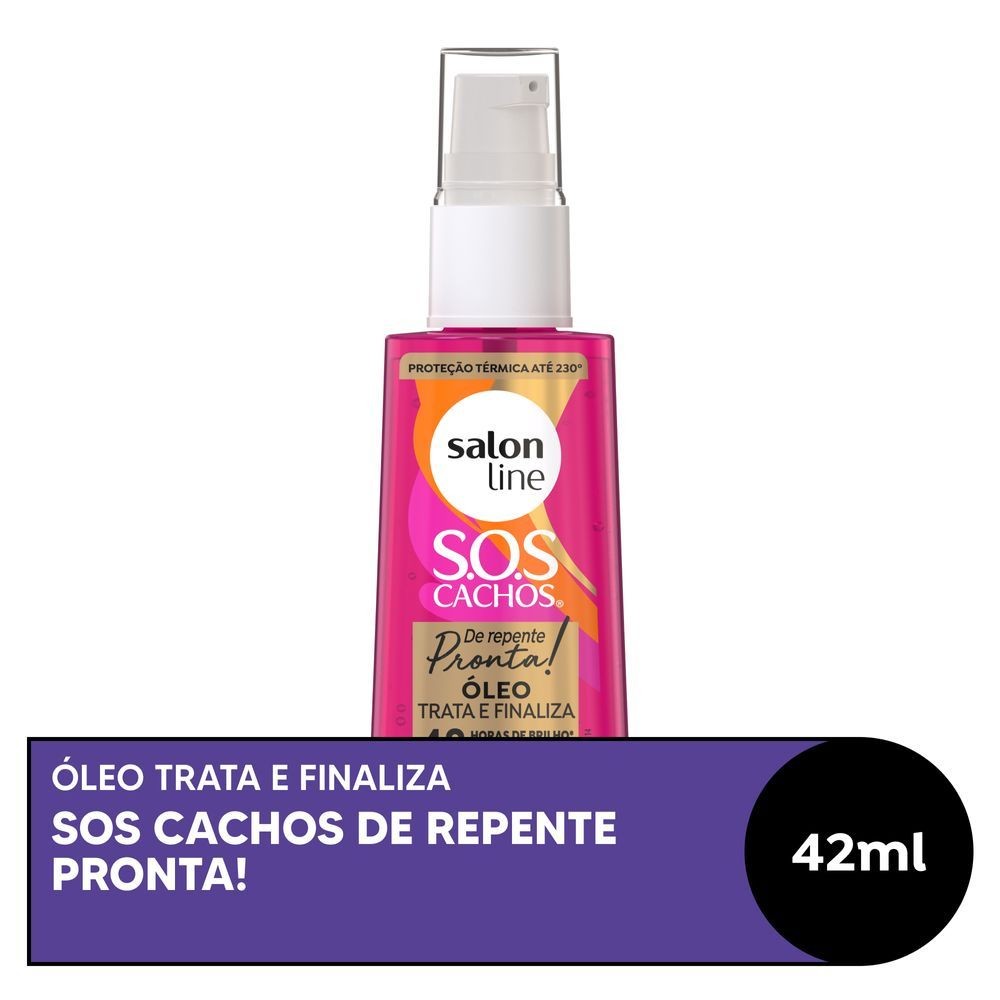 Óleo Reparador Salon Line  SOS De Repente Pronta 42ml em Oferta na Shopee