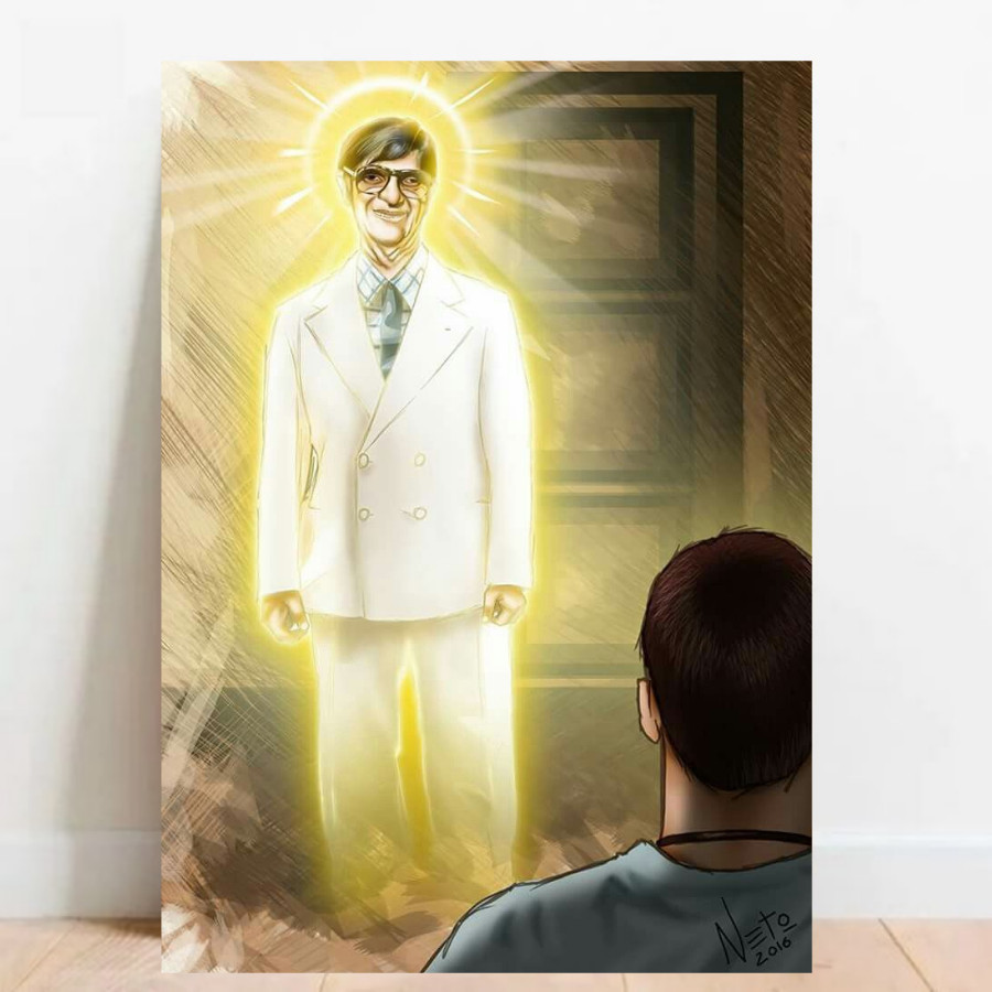 Quadro Placa Decorativa Chico Chavier Espiritismo Espiritualismo Religião Brasileira 01