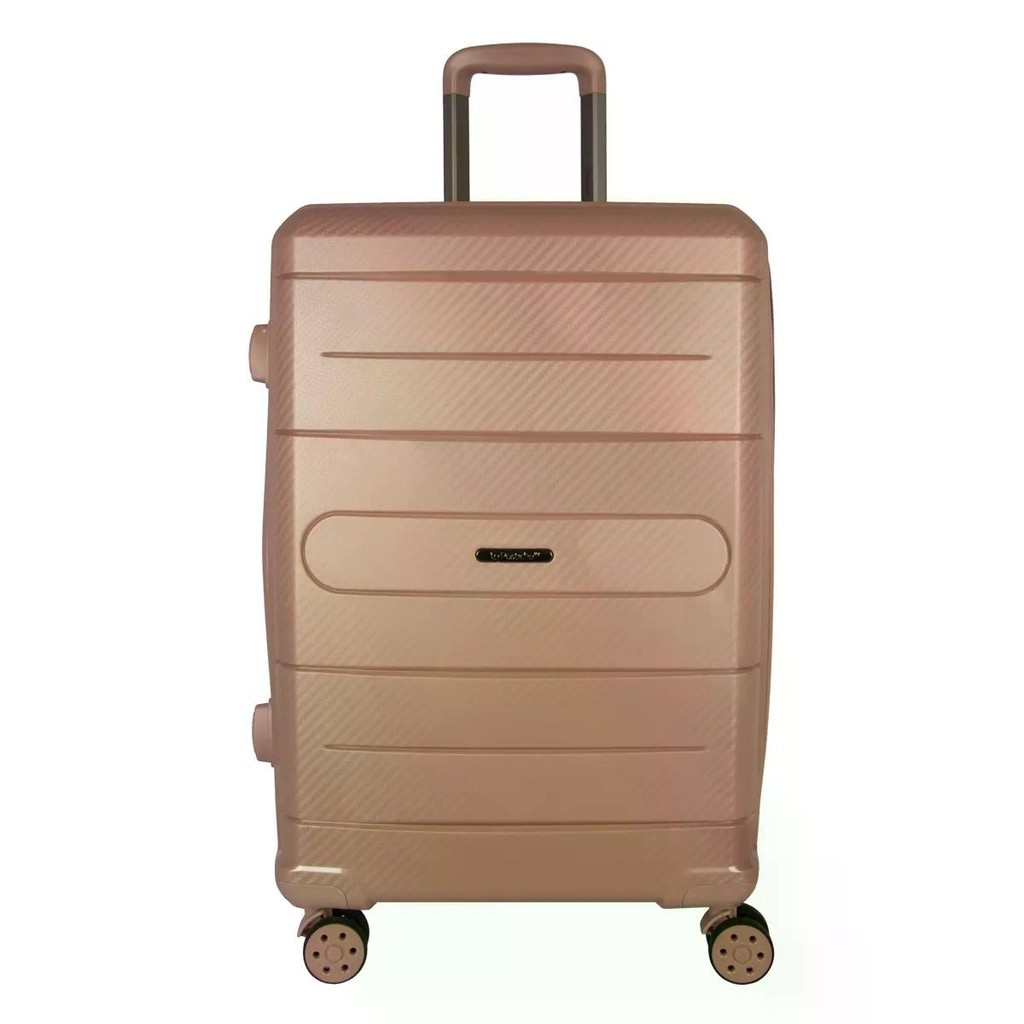 Mala Média 23kg Polipropileno Rodas Giro 360° Berlim Black Eco Le Postiche em Oferta na Shopee