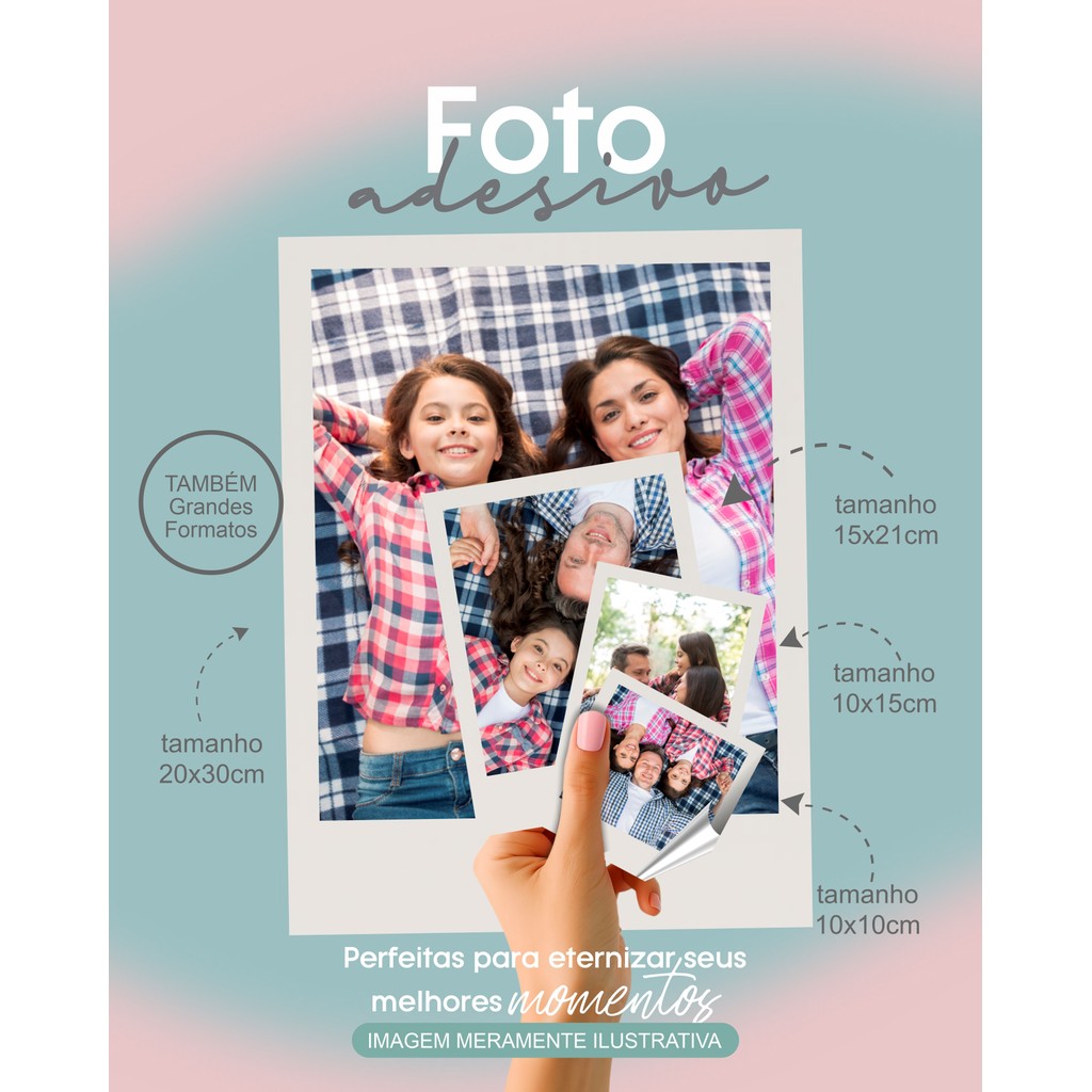 Foto Adesiva Personalizada em Vinil tamanho maiores