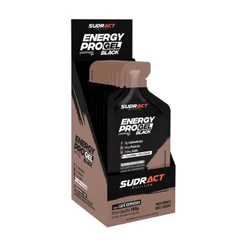 Energy Pro Gel Black - Caixa com 10 sachês de 30g Café Expresso - Sudract Nutrition
