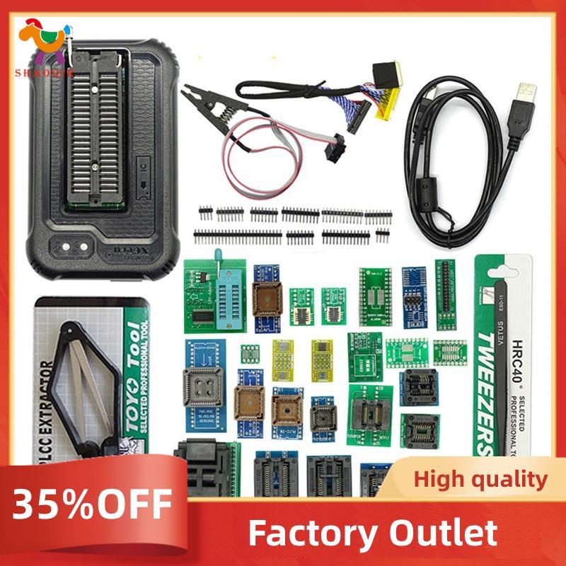 Para Programador USB T48 TL866II SPI/Nor NAND Flash BIOS MCU EEPROM PIC AVR Com 30 Adaptadores
