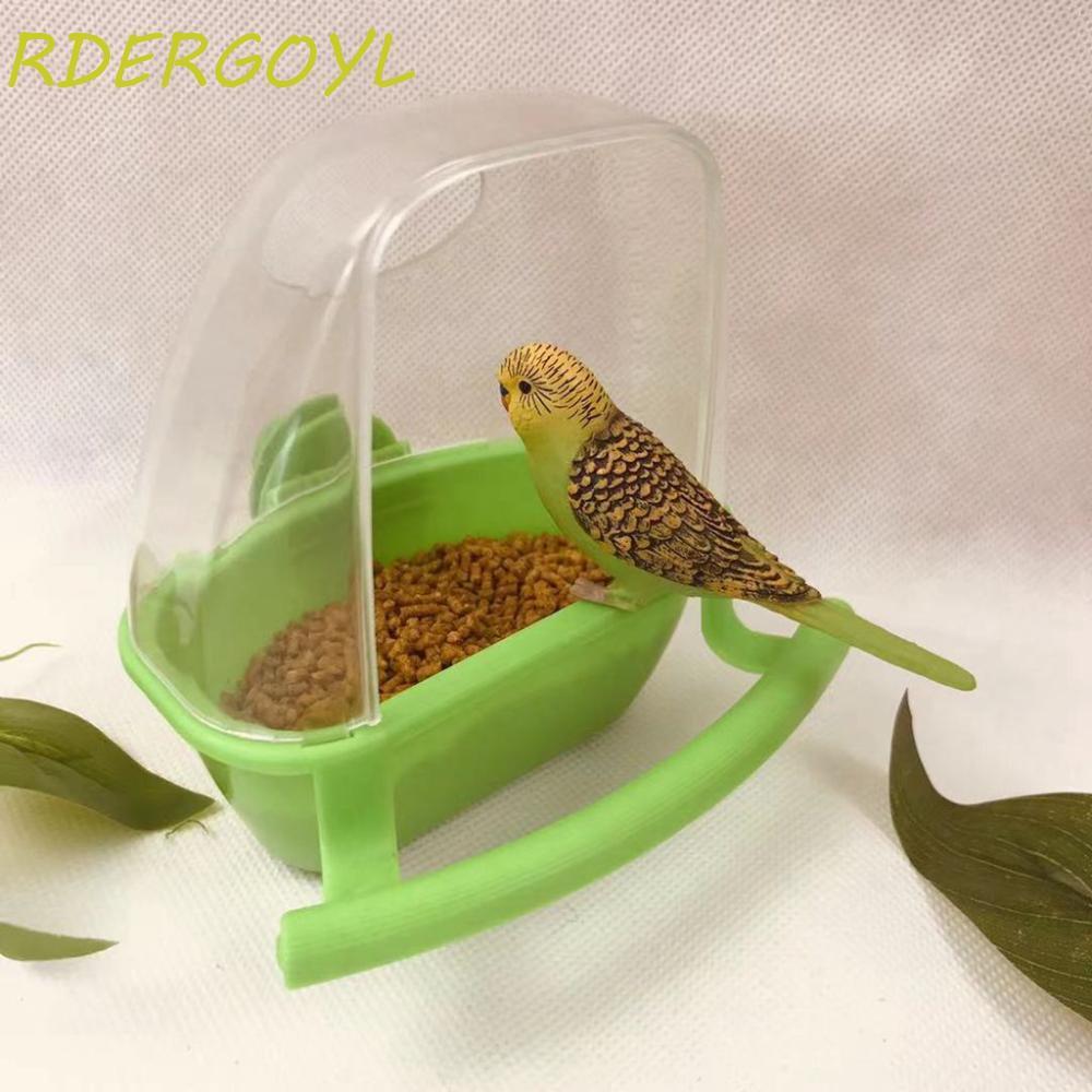 RDERGOYL Alimentador De Pássaros Bem Projetado , Decoração De Gaiola , Correção Na , Transparente , Brincar E Comer Tige