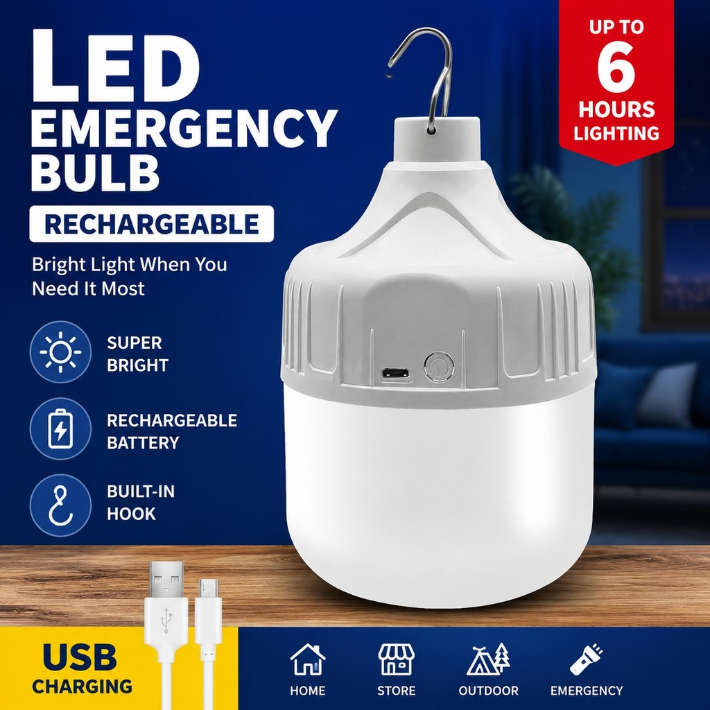 Lâmpada de emergência Led tenda mercado noturno tenda luz acampamento ao ar livre carregamento iluminação sem fio USB lu