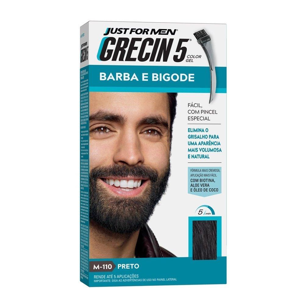 Tintura Grecin 5 Barba e Bigode Color Gel Preto