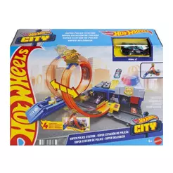 Pista Hot Wheels Super Delegacia de Policia JBM71