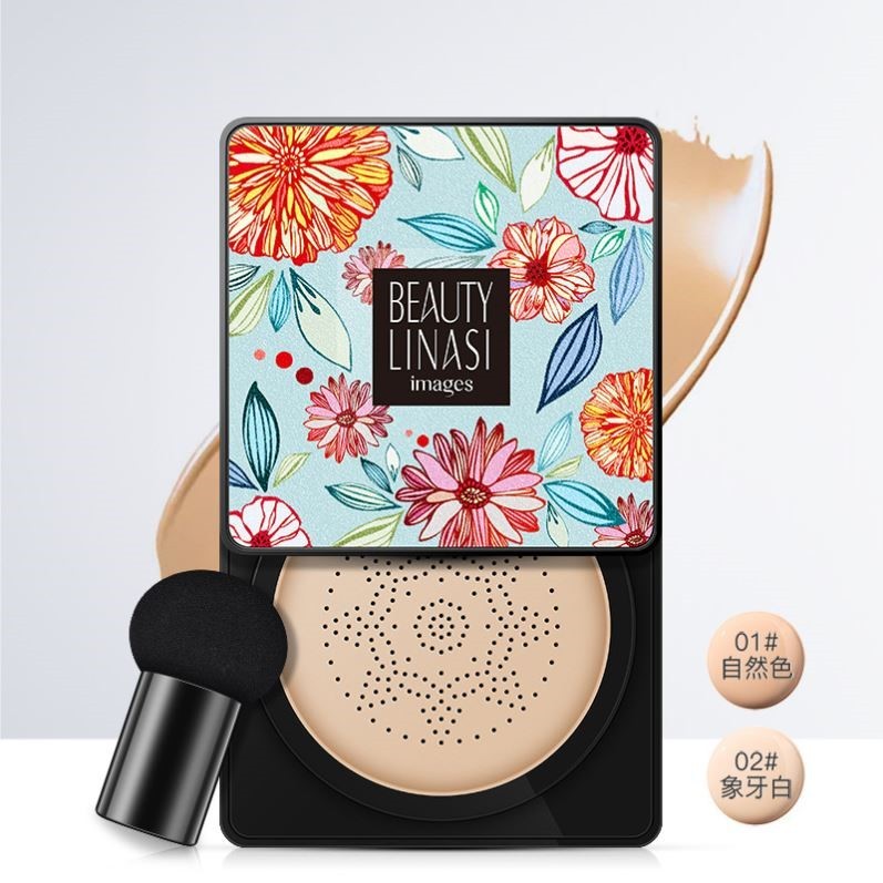 Imagem beleza cogumelo almofada de ar hidratante luz respirável corretivo creme beleza isolamento pequena cabeça cogumel