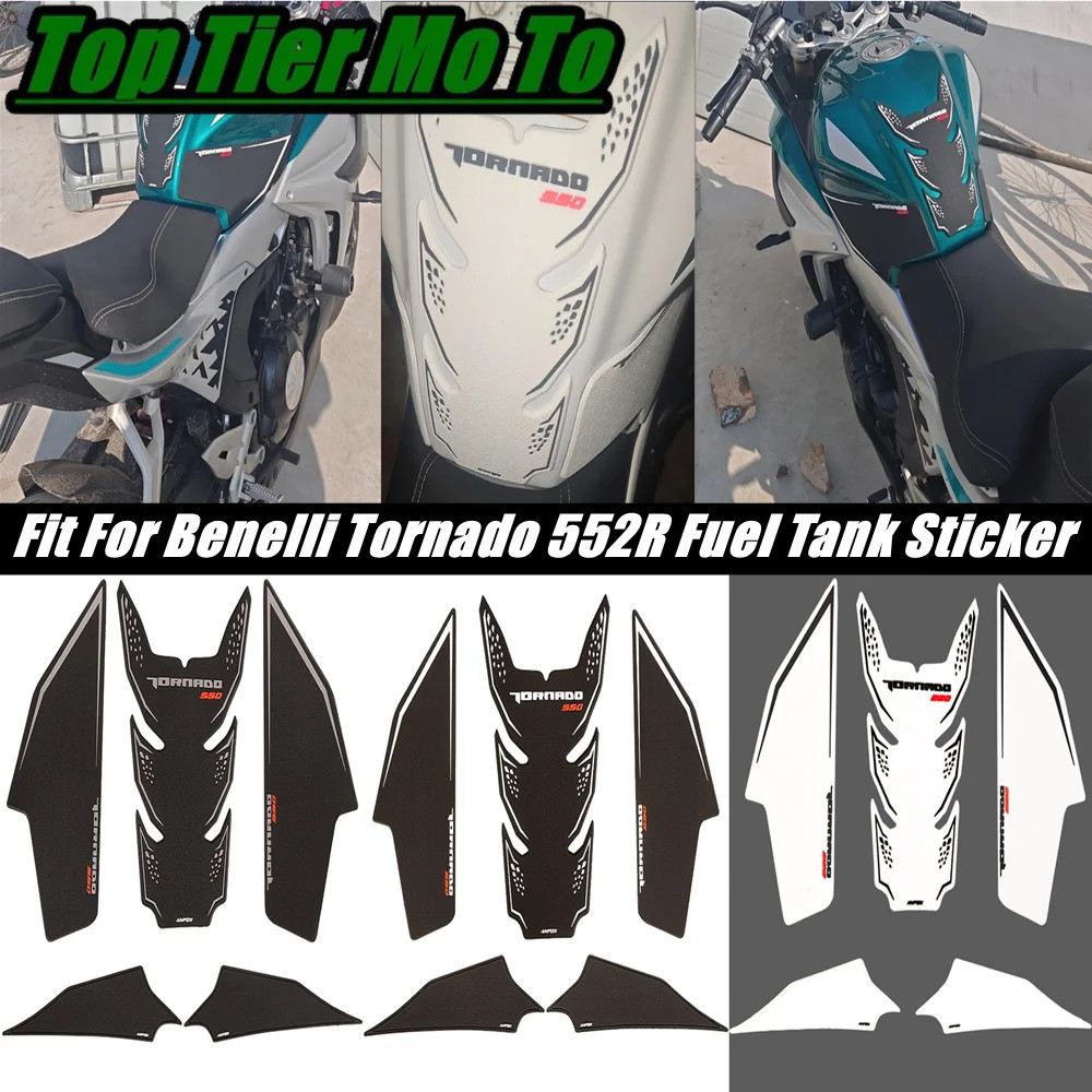 Para Benelli Tornado 552R 2024 – 2026 Protetor Anti Deslizamento Almofada Do Tanque Adesivo Espinha De Peixe Remendo Gás