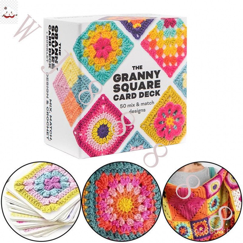 1 Pçs Mix And Match Projetos Crochê Avó Livros Quadrados Adequados Para Iniciantes Aprender Livro Embrulho Kit De Tricô