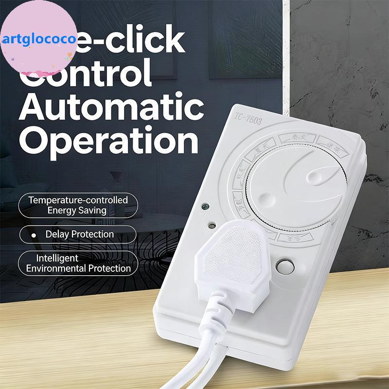Artglococo Geladeira Termostato Temporizador Eletrônico Controlador Atraso Ajustável Interruptor De Poupança Energia Par