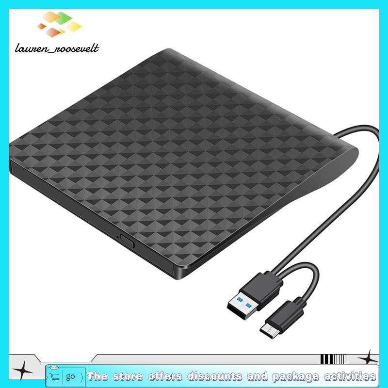 Leitor De CD Externo USB 3.0 Type C DVD Player Unidade Óptica R Portátil De Gravador De Para Laptop Desktop