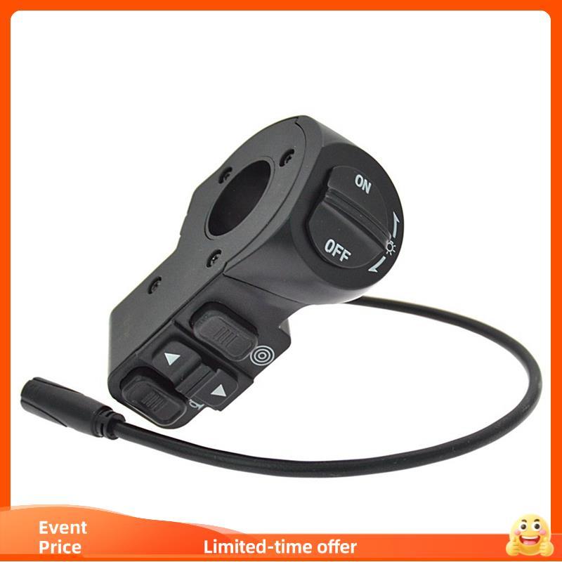 Interruptor De Direção Para Farol De Scooter De Bicicleta Elétrica , Botão De Controle De Buzina , Travamento Automático
