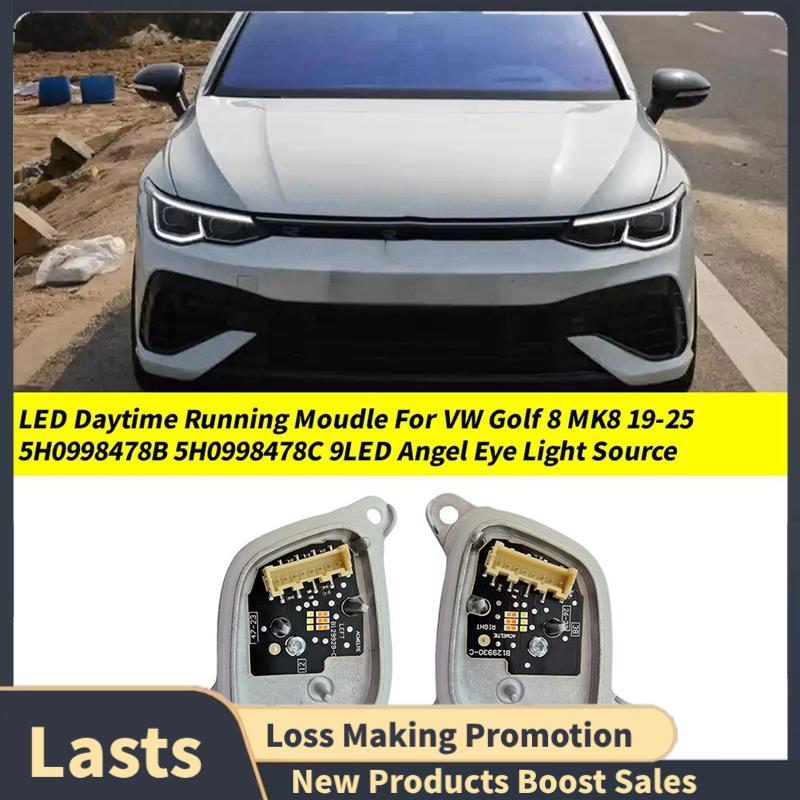1 Par De Farol Dianteiro LED Moudle Golf 8 19-25 5H0998478B 5h0998478fonte De Luz Olho De Anjo C 9LED