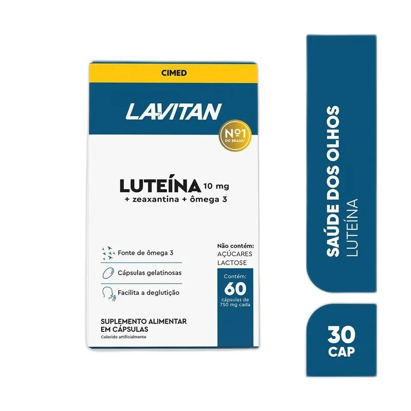 Lavitan Luteina+Zeaxantina+Omega 3 C/ 60 Capsulas Cimed