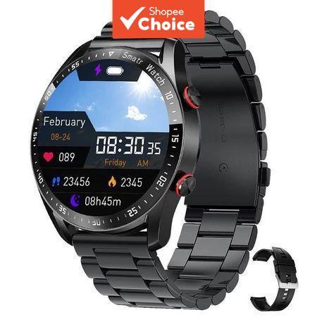 Relógio Inteligente de Aço Inoxidável Premium Bluetooth Chamada ECG – Primavera 2026