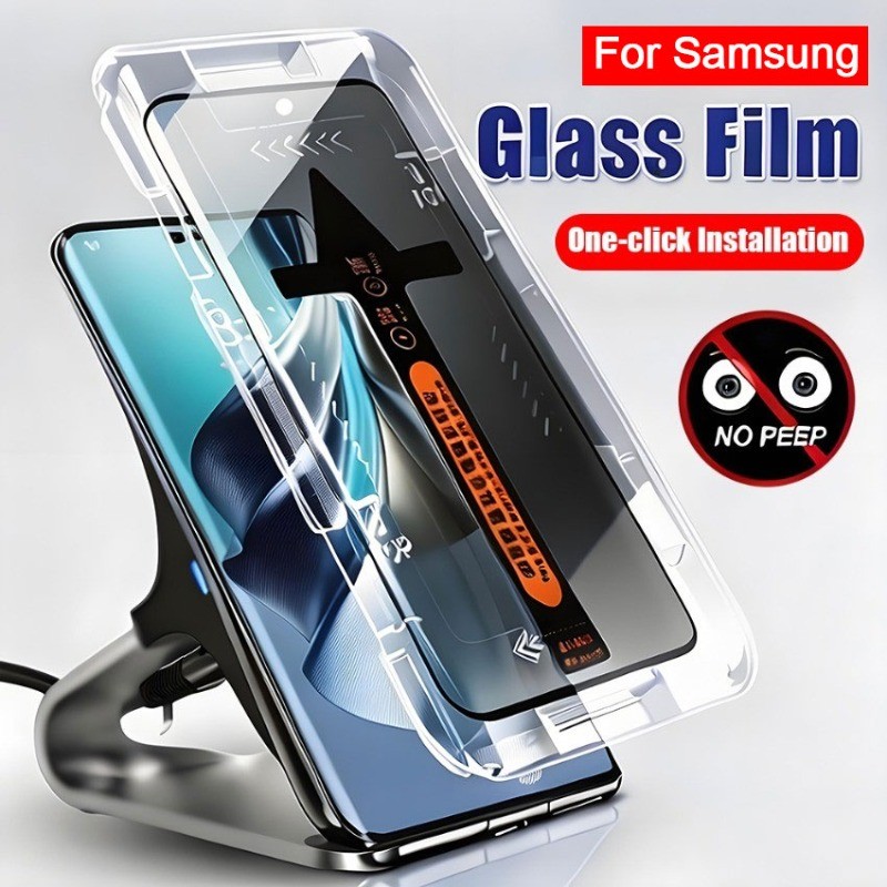 Filme de Proteção de Tela Anti-Privacidade de Vidro Temperado Instalação Para Samsung Galaxy S26 Ultra S25 S24 S23 S22