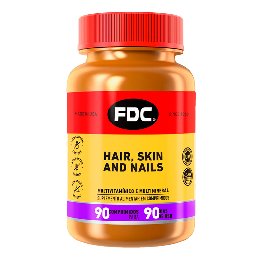 Hair Skin Nails Polivitamínico Biotina 60 Cápsulas FDC